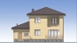 Двухэтажный дом с подвалом, гаражом и террасой Rg5553z (Зеркальная версия) Фасад3