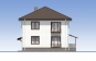 Двухэтажный жилой дом с подвалом и террасами Rg5560z (Зеркальная версия) Фасад3
