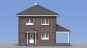 Двухэтажный жилой дом с террасой Rg5561z (Зеркальная версия) Фасад1
