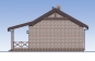 Одноэтажный жилой дом с террасой Rg5562z (Зеркальная версия) Фасад4