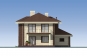 Проект двухэтажного дома с террасой и гаражом Rg5565z (Зеркальная версия) Фасад3