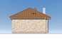 Одноэтажная баня с террасой и камином Rg5578 Фасад3