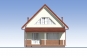Проект одноэтажногго дома с мансардой и террасой Rg5581z (Зеркальная версия) Фасад3