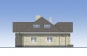 Одноэтажный жилой дом с мансардой и террасой Rg5588z (Зеркальная версия) Фасад4