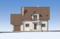 Проект одноэтажного дома с подвалом, мансардой, гаражом и террасой. Rg5594 Фасад1