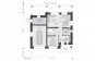 Одноэтажный жилой дом с подвалом, террасой и мансардой Rg5612z (Зеркальная версия) План2