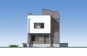 Проект двухэтажного дома с подвалом и эксплуатируемой кровлей Rg5616z (Зеркальная версия) Фасад1