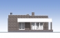 Одноэтажный жилой дом с террасой Rg5630z (Зеркальная версия) Фасад3