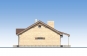 Одноэтажный жилой дом с террасой и гаражом Rg5667z (Зеркальная версия) Фасад4