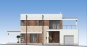Проект двухэтажного жилого дома с гаражом и террасами Rg5669z (Зеркальная версия) Фасад1