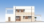 Проект двухэтажного жилого дома с гаражом и террасами Rg5669z (Зеркальная версия) Фасад3