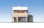 Проект двухэтажного жилого дома с гаражом и террасами Rg5669z (Зеркальная версия) Фасад4