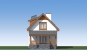 Одноэтажный дом с мансардой и террасой Rg5671 Фасад3