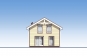Одноэтажный жилой дом с мансардой и террасой Rg5693z (Зеркальная версия) Фасад3