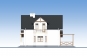 Одноэтажный жилой дом с мансардой, гаражом, террасой и балконами Rg5696z (Зеркальная версия) Фасад4