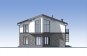 Одноэтажный жилой дом с мансардой и террасой Rg5703z (Зеркальная версия) Фасад2