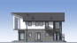 Одноэтажный жилой дом с мансардой и террасой Rg5703 Фасад3