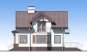 Проект индивидуального одноэтажного жилого дома с подвалом и мансардой Rg5721z (Зеркальная версия) Фасад1