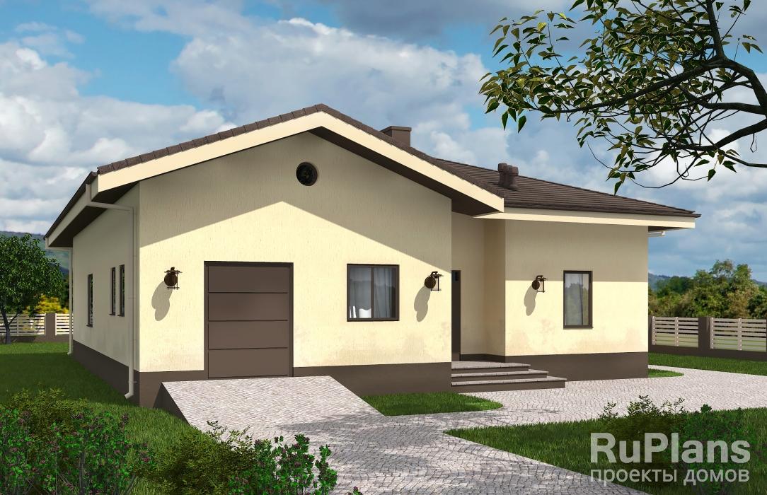 Rg5787 - Проект одноэтажного дома с террасой