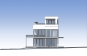 Трехэтажный дом с террасами и эксплуатируемой кровлей Rg5814z (Зеркальная версия) Фасад4