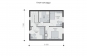 Одноэтажный жилой дом с мансардой Rg5847z (Зеркальная версия) План4