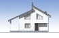 Одноэтажный дом с мансардой, лоджией и террасой Rg5853z (Зеркальная версия) Фасад1