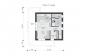 Одноэтажный дом с мансардой и террасой Rg5873z (Зеркальная версия) План2
