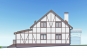 Одноэтажный дом с мансардой, верандой и четырьмя спальнями Rg5894z (Зеркальная версия) Фасад3
