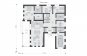 Одноэтажный дом с террасой, гаражом, кабинетом и тремя спальнями Rg5899z (Зеркальная версия) План2