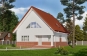 Одноэтажный дом с мансардой и террасой Rg5909z (Зеркальная версия) Вид2