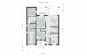 Двухэтажный дом с четырьмя спальнями, кабинетом и гаражом Rg5979z (Зеркальная версия) План2