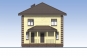 Проект индивидуального двухэтажного жилого дома с чердаком и террасами Rg5980z (Зеркальная версия) Фасад1