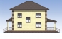 Проект индивидуального двухэтажного жилого дома с чердаком и террасами Rg5980z (Зеркальная версия) Фасад2