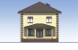 Проект индивидуального двухэтажного жилого дома с чердаком и террасами Rg5980z (Зеркальная версия) Фасад3