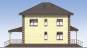 Проект индивидуального двухэтажного жилого дома с чердаком и террасами Rg5980z (Зеркальная версия) Фасад4