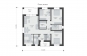 Одноэтажный дом с террасой и тремя спальнями Rg5998z (Зеркальная версия) План2