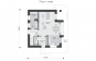 Одноэтажный дом с мансардой, террасой и витражным остеклением Rg6007z (Зеркальная версия) План2