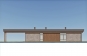 Одноэтажный дом с плоской кровлей, навесом для автомобилей и террасой Rg6049 Фасад2