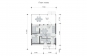 Проект одноэтажного дома с деревянным каркасом, отделкой планкеном и террасой Rg6094z (Зеркальная версия) План2