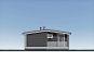 Проект одноэтажного дома с деревянным каркасом, отделкой планкеном и террасой Rg6094 Фасад1