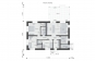Одноэтажный дом с отделкой сайдингом, террасой и тремя спальнями Rg6097z (Зеркальная версия) План2