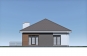 Одноэтажный дом с террасой, 3 спальнями и отделкой штукатуркой и планкеном Rg6105 Фасад3