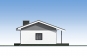 Одноэтажный дом с террасой,3мя спальнями, отделкой штукатуркой Rg6129 Фасад4