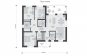 Одноэтажный дом с тремя спальнями и террасой Rg6158z (Зеркальная версия) План2