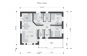 Одноэтажный дом со вторым светом, террасой и облицовкой кирпичом Rg6169z (Зеркальная версия) План2