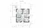 Одноэтажный дом с террасой, 3 спальнями и отделкой штукатуркой и планкеном Rg6170 План2