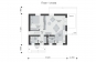 Одноэтажный дом с мансардой, 4мя спальнями и террасой Rg6176z (Зеркальная версия) План2