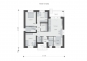 Одноэтажный дом с терассой и тремя спальнями Rg6197z (Зеркальная версия) План2