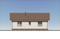 Одноэтажный дом с террасой, 2 спальнями и отделкой штукатуркой Rg6205z (Зеркальная версия) Фасад3