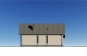 Одноэтажный дом с террасой, 3 спальнями и отделкой облицовочным кирпичом Rg6225z (Зеркальная версия) Фасад1